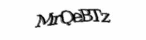 Security check image, please type the characters shown