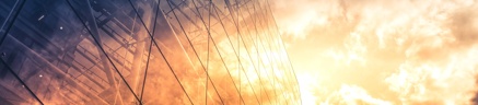Building reflects the sun