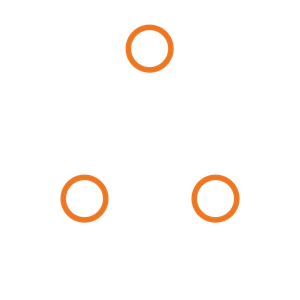 people icons in a circle, lines are connecting each other