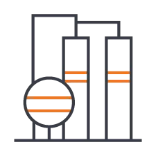 Outline of a stack of dollar bills